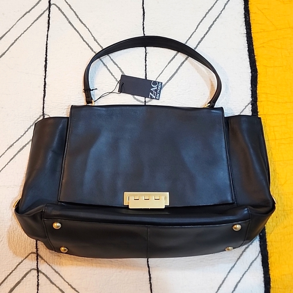 Zac Posen Eartha Flap Bag Large Black